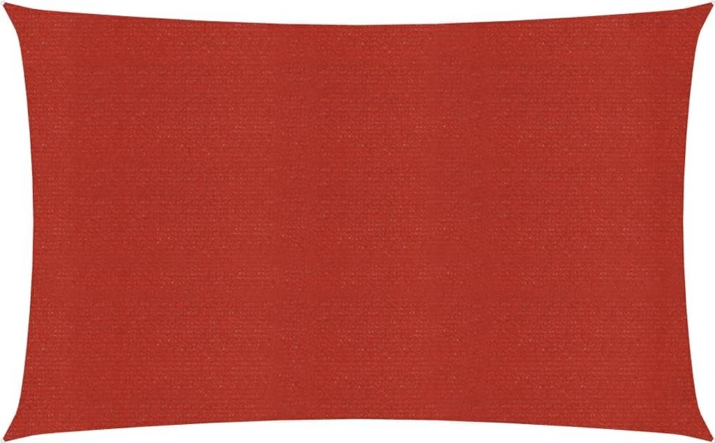 Sonnensegel 160 g/m² Rot 3x5 m HDPE
