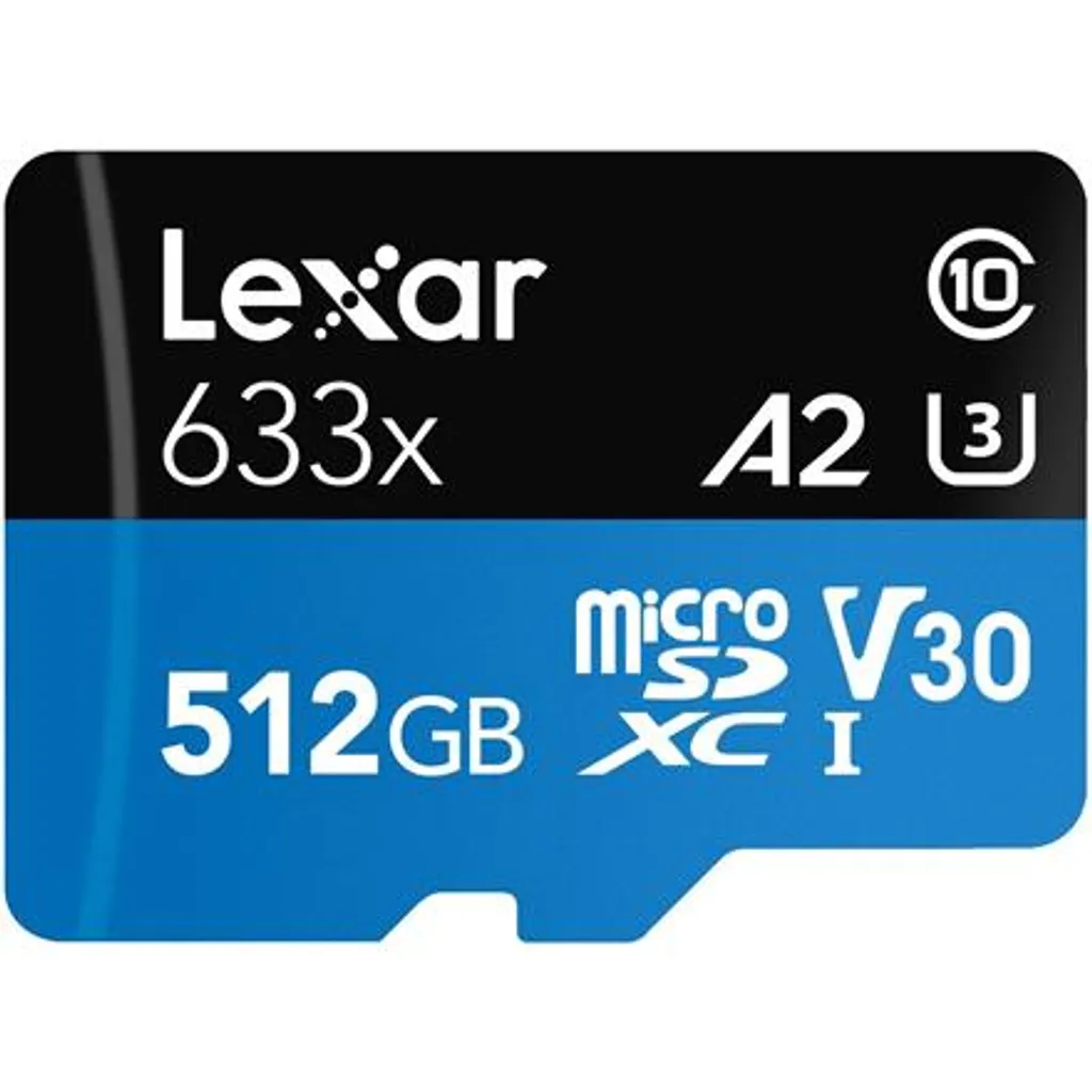 Scheda Memoria Lexar High Performance: MicroSDXC 633x per Action Cam