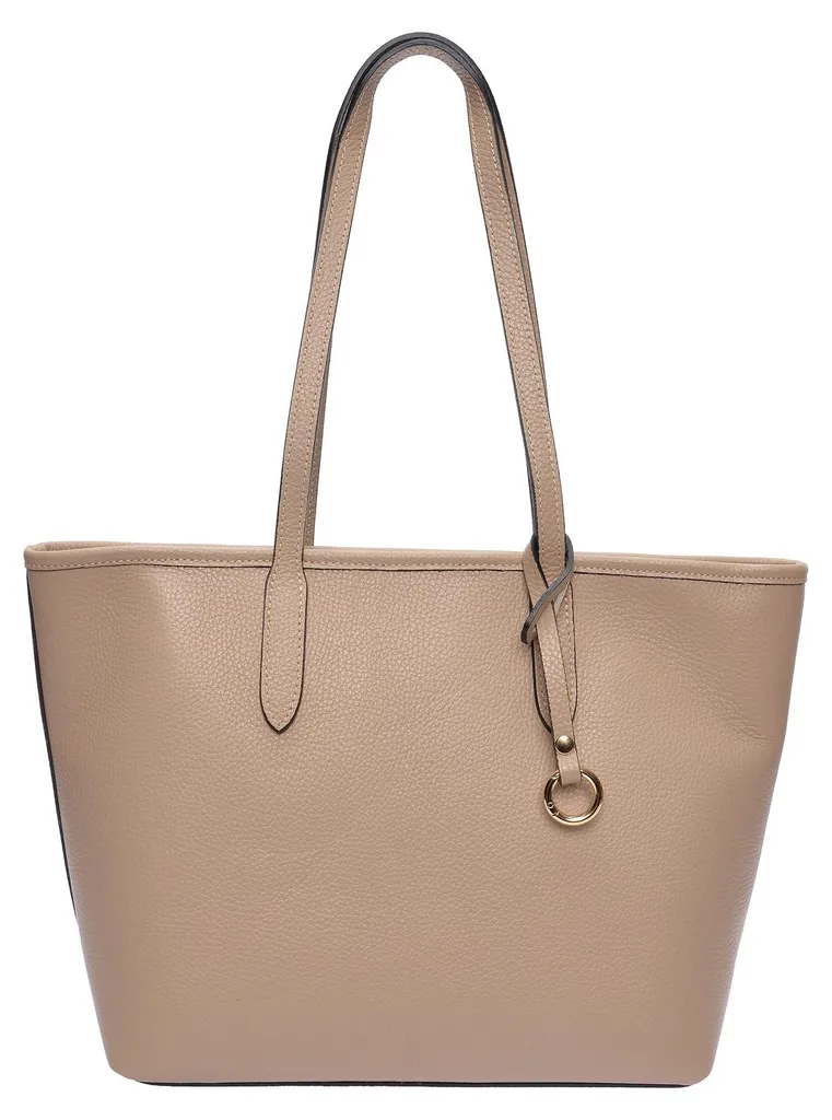 Sac épaule en cuir Roberta M SS26, le grand classique fango