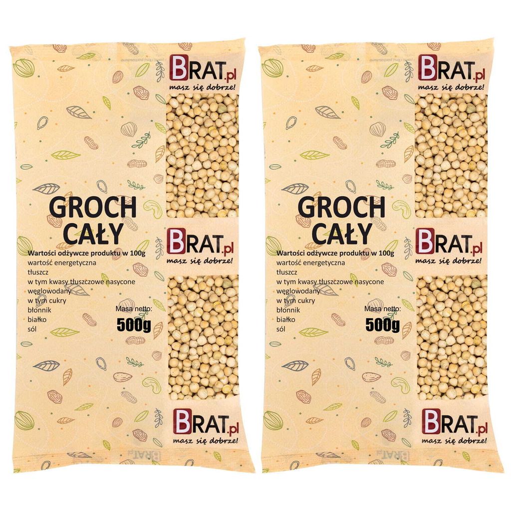 Ganze Erbsen 1kg (2x500g)