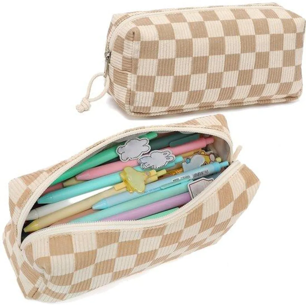 Porte-crayons kawaii à compartiments multiples pour stylos et feutres
