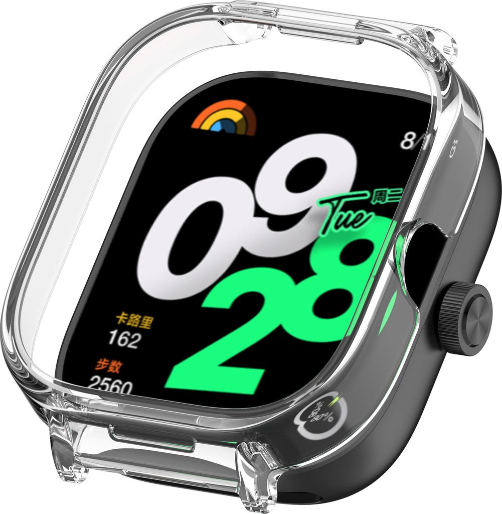 INF Redmi Watch 5 Gehäuse mit halb umschließender Lünette (20 mm Öffnung) Transparent