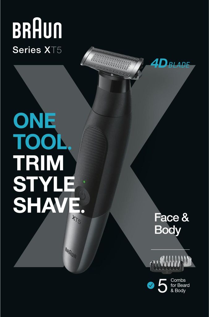 Rifinitore ibrido Face&Body XT5100 a 5 pettini Immagine del prodotto 