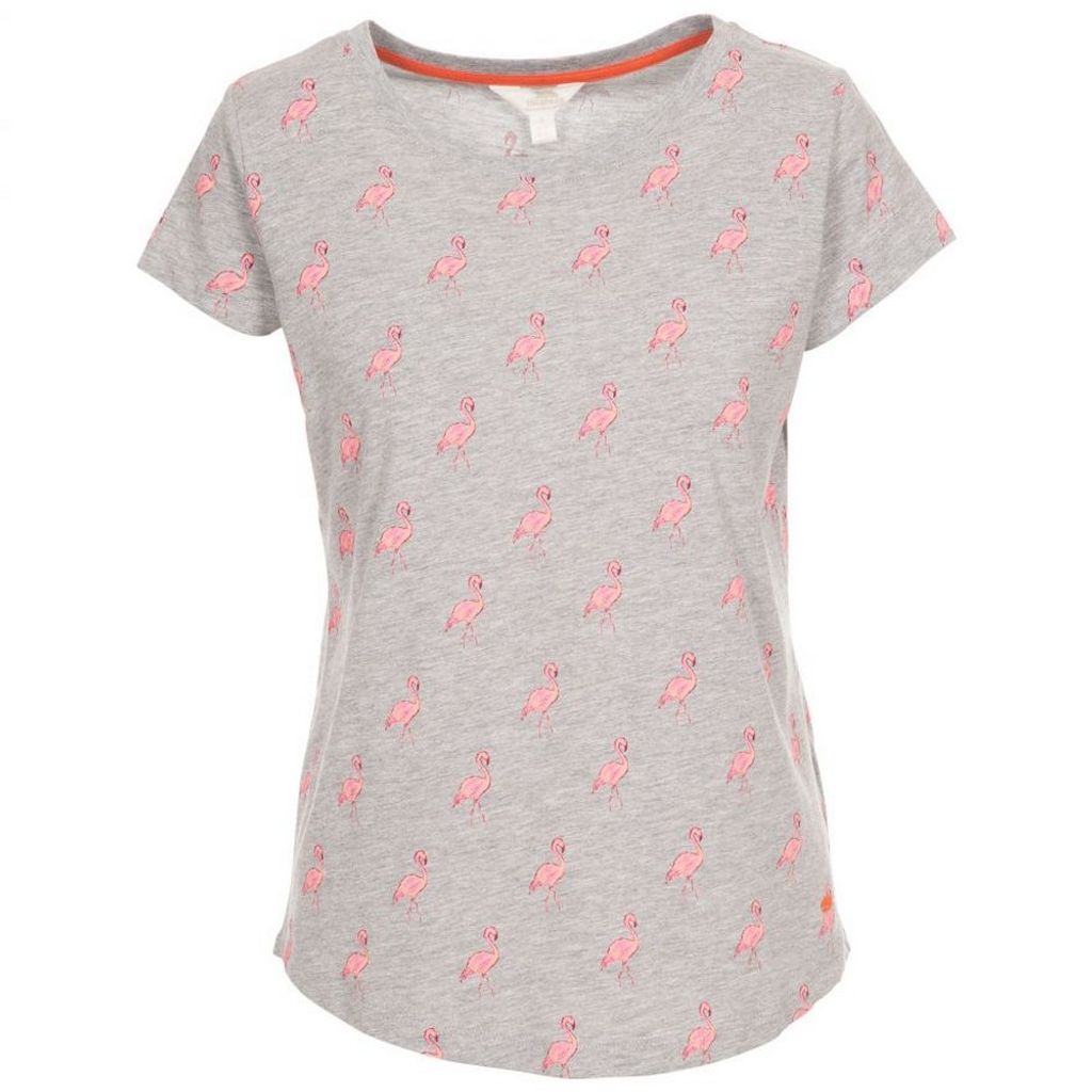 Trespass Damen T-Shirt Carolyn mit Muster, kurzärmlig TP4702 (XL) (Grau)