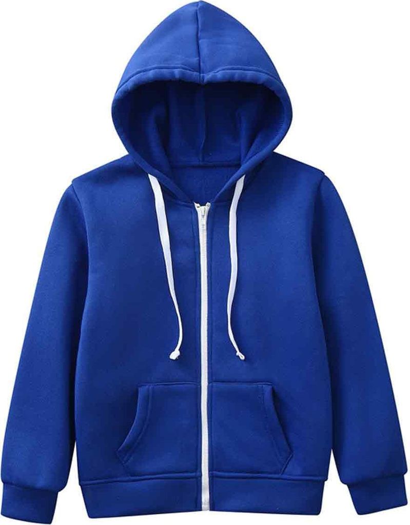 Hessimy Sweatshirt, Farbe, einfarbig, Reißverschlussjacke, lange Kapuzenjacke, Oberteil mit Ärmeln, für Mädchen, Kinder, Jungen, Mantel und Jac...