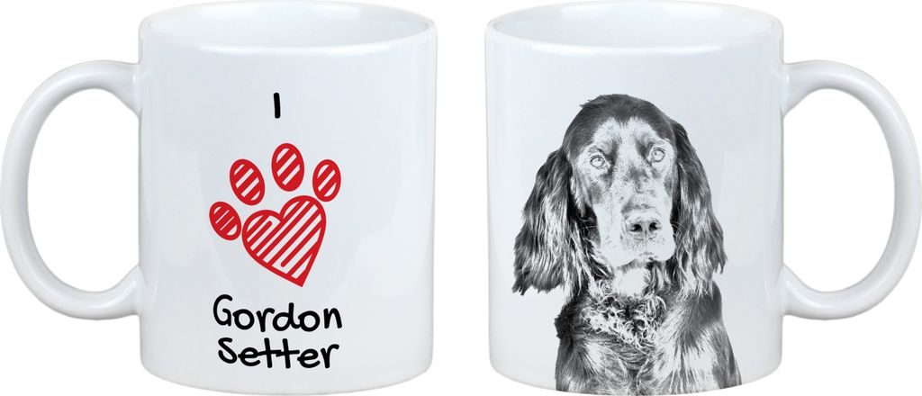 Gordon Setter, Schottischer Setter - Tasse mit Hund, entzückende Tasse mit Grafik, Geschenk mit Ihrem Foto von der Marke Art-Dog