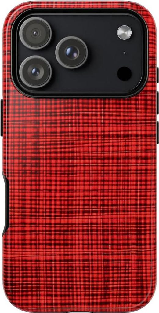 Rotes Karomuster – Hülle Kompatibel mit iPhone 17 Pro
