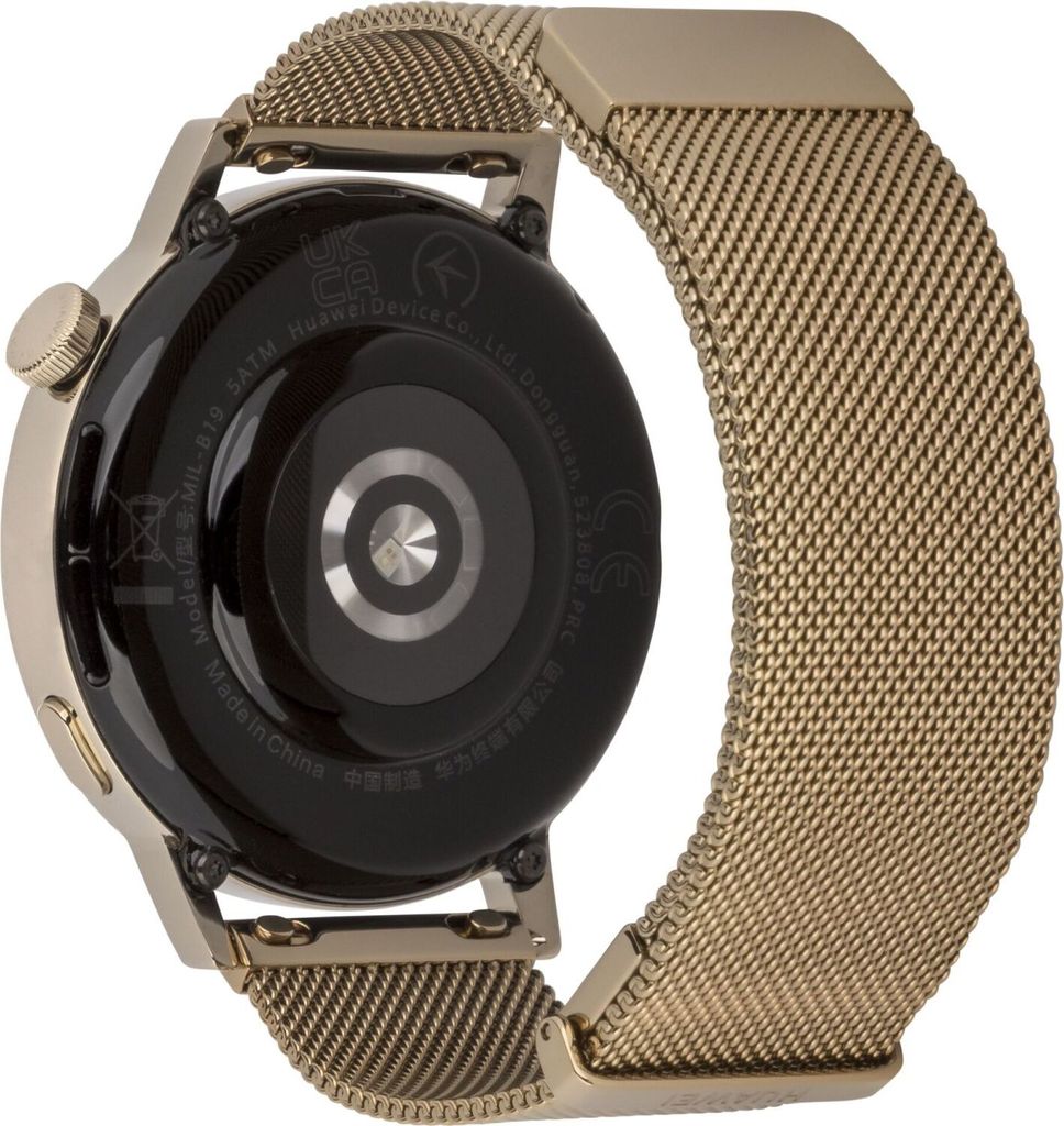 HUAWEI Watch GT3 (42mm) mit Milanesearmband light gold Produktbild 4