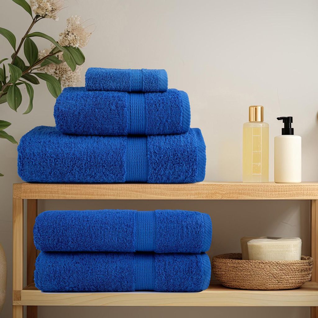 Waschhandschuhe 2 pcs Blau 15 x 21 cm Baumwolle, Design Möbel Duschtücher Neu