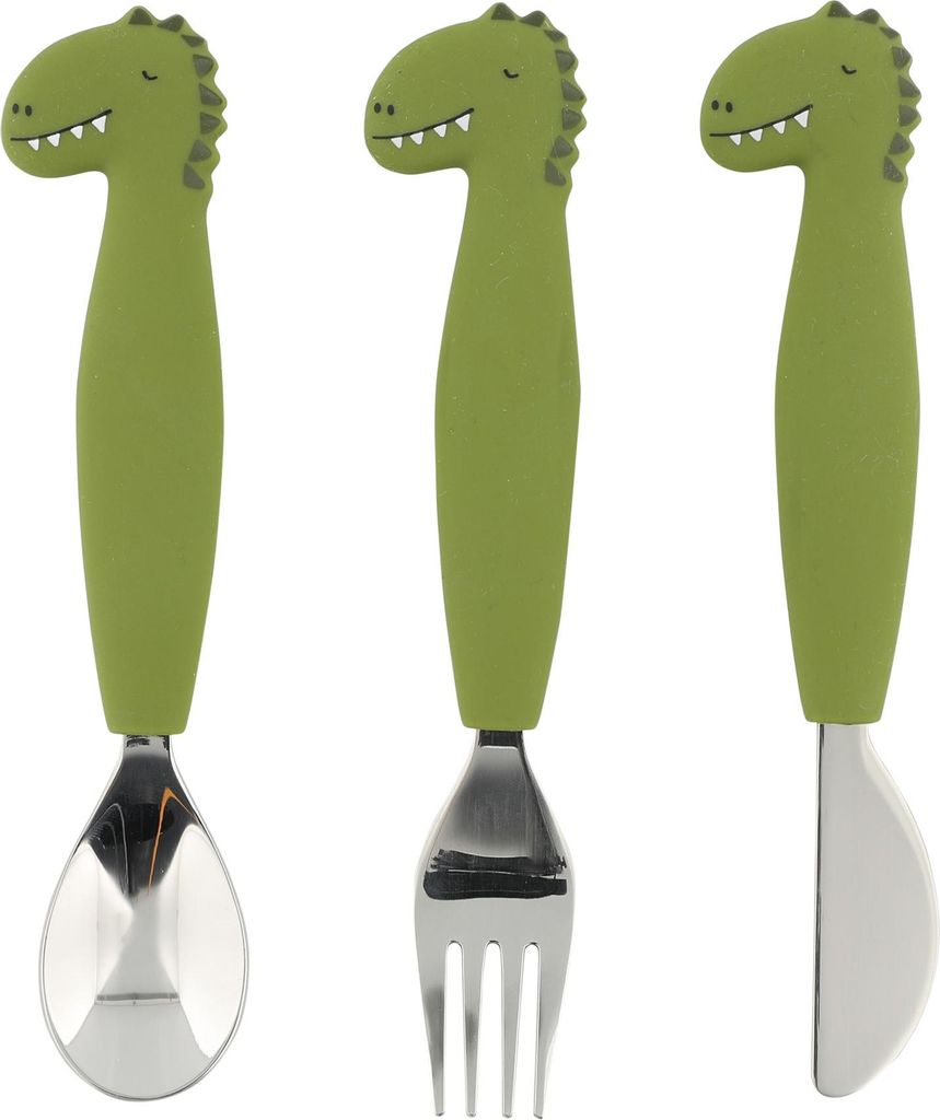 Trixie Silicone Dining Set - MR. Dino, 3st.