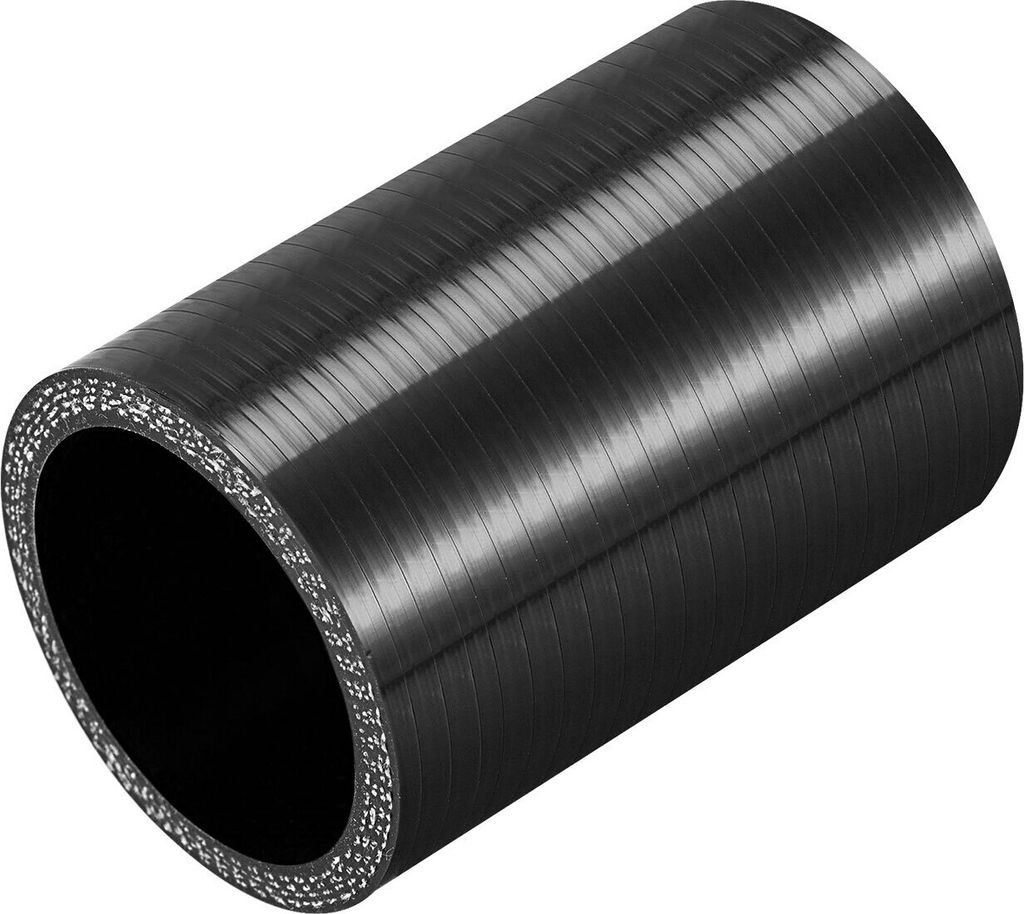 Silikonschlauch Gerader Silikonverbinder Ladeluftschlauch ID 38mm Universal Ladeluftkühler Auto Turboschlauch Verbinder Schwarz