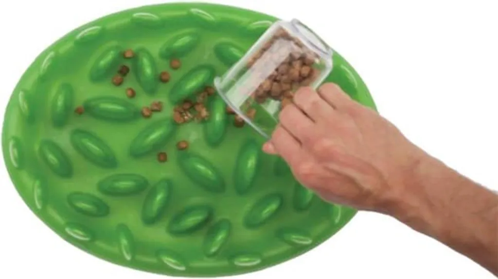Desserte interactive repas lent pour grand chien - Modèle Vert Max - 2