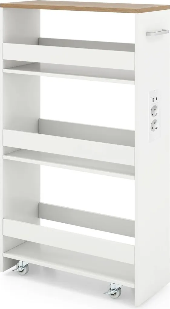 Rangement interstice 20 cm : chariot roulant pour combler les vides