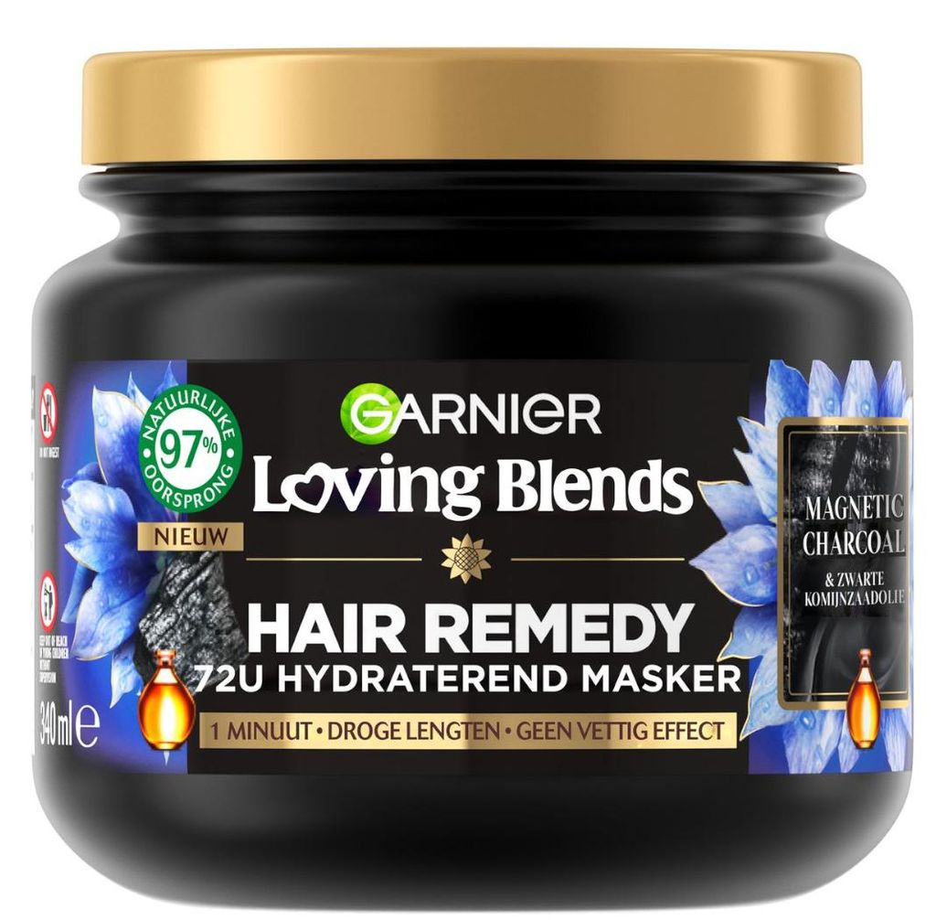 Garnier Loving Blends Magnetic Charcoal Haarmasker 340ml