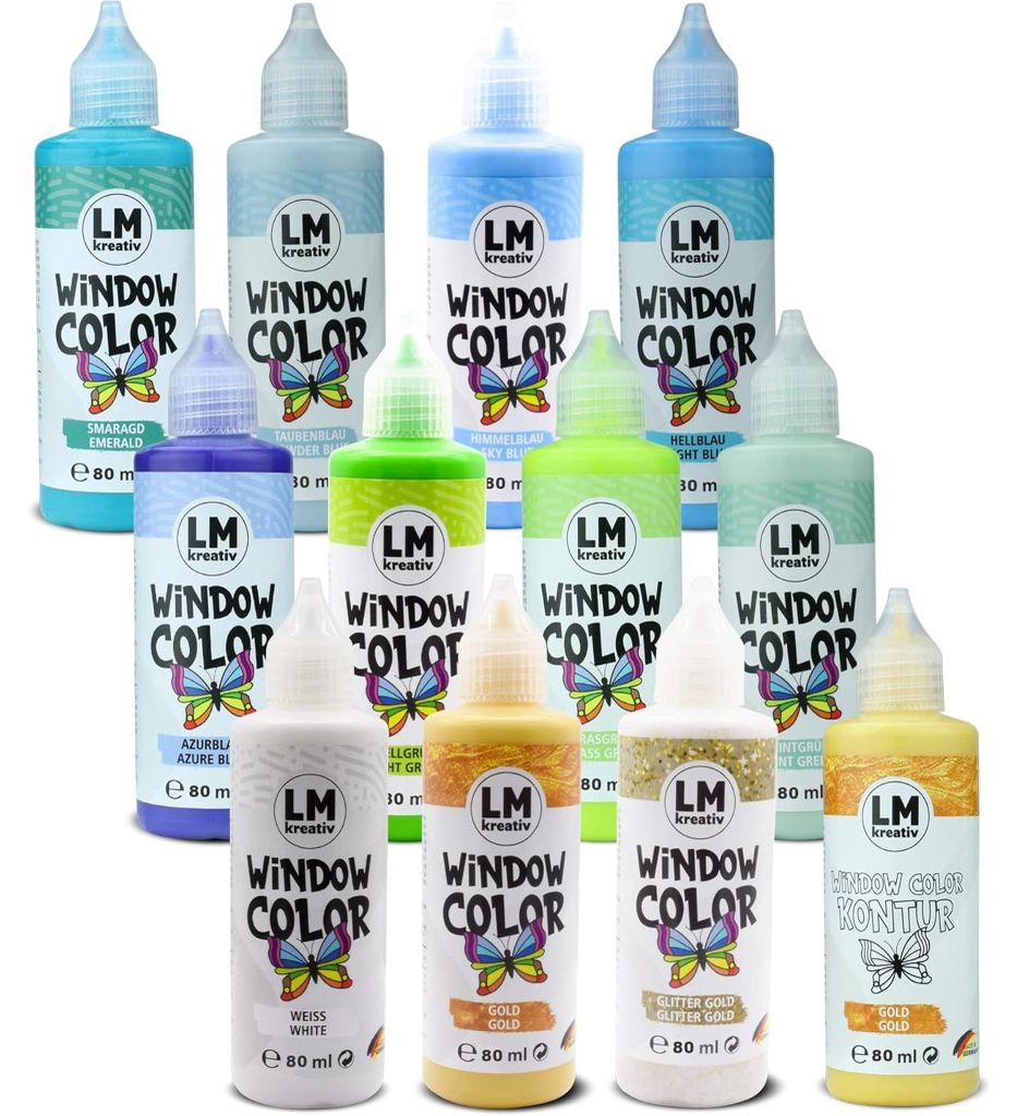 LM-Kreativ Window Color Set (12 x 80 ml Enjoy Yourself Produktbild 