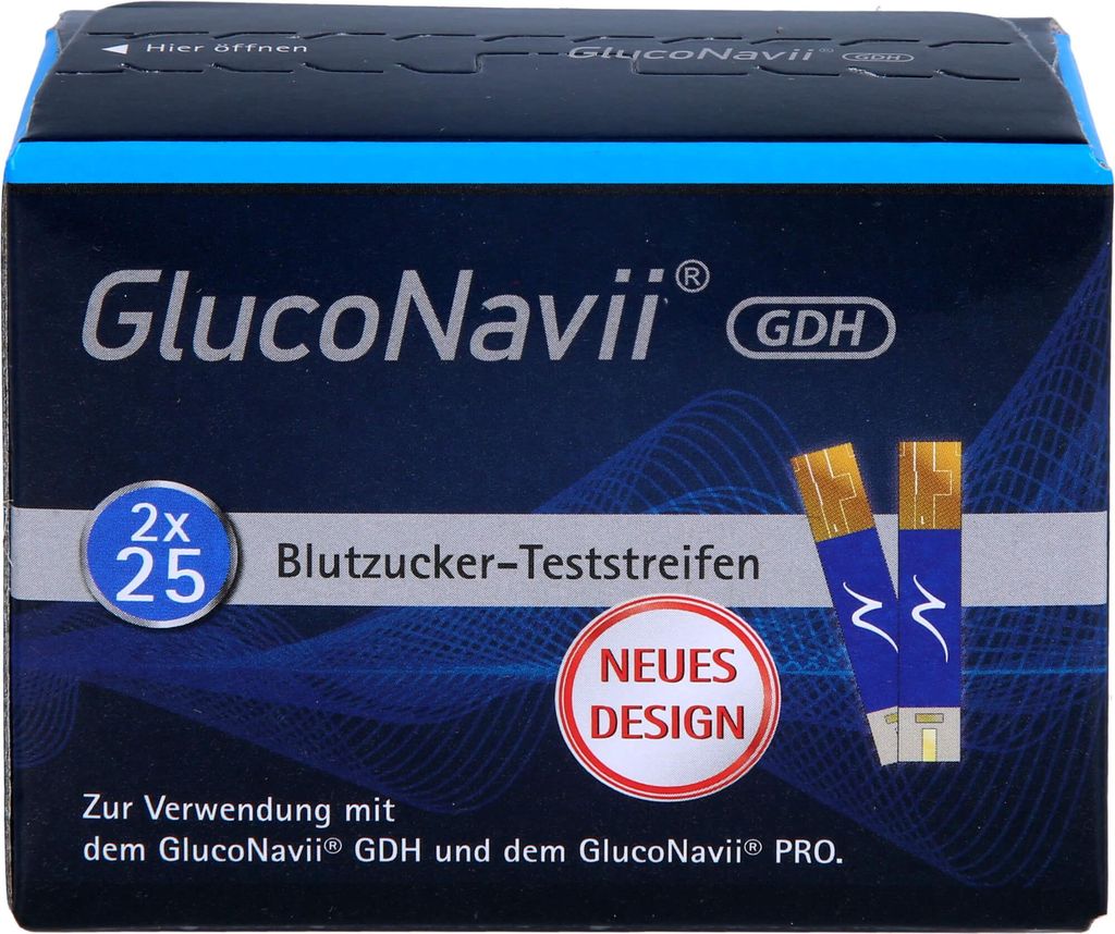 Strisce reattive standard per la glicemia GlucoNavii GDH 50 Immagine del prodotto 