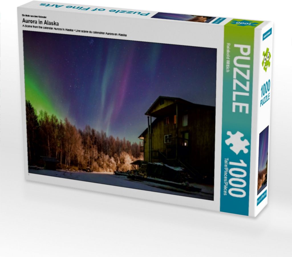 Calvendo Ein Motiv aus dem Kalender Aurora in Alaska 1000 Teile Puzzle quer 640x480mm, Wittich Reinhold; 7457600
