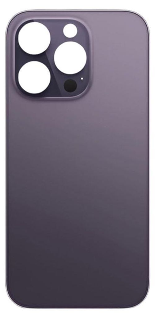 Glasrückseite für iPhone 14 Pro Max einfarbig in tiefem Lila