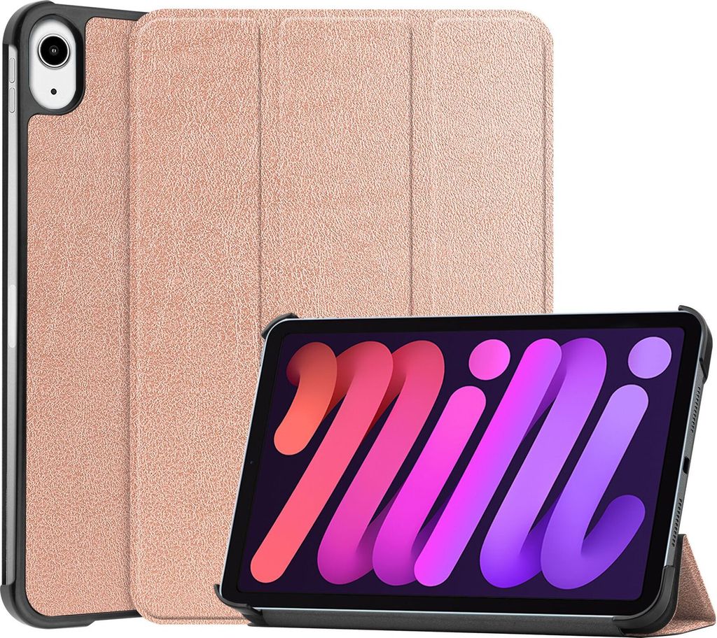 Schutzhülle für Apple iPad Mini 6 / Apple iPad Mini 7 8.3" (2024/2021) Smart Cover Etui Tasche Hülle Case Hülle Schutz - ROSE GOLD