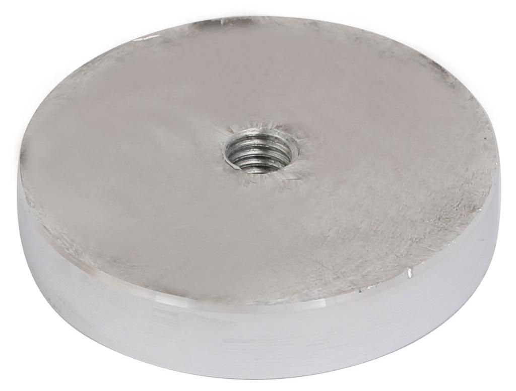 50mm Durchmesser 10mm Dicke M8 Gewinde Aluminium Scheibe Hardware fš¹r Glastisch DE