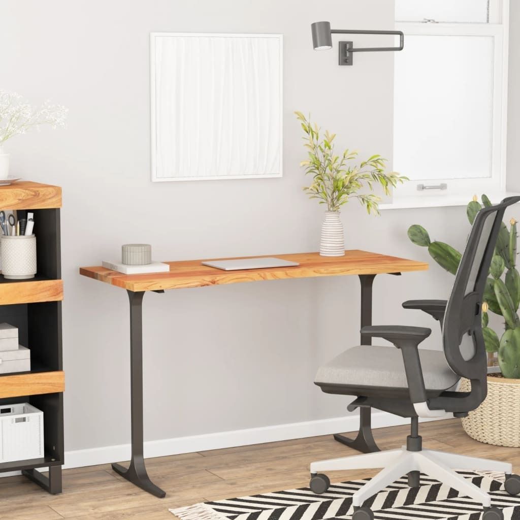 Design Möbel Schreibtischplatte 120x50x2,5 cm Rechteckig Massivholz Akazie - 2024 Neu