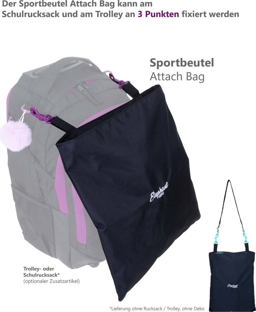 Turnbeutel Sportbeutel Kinder Jungen Mädchen Elephant Hero Produktbild 4