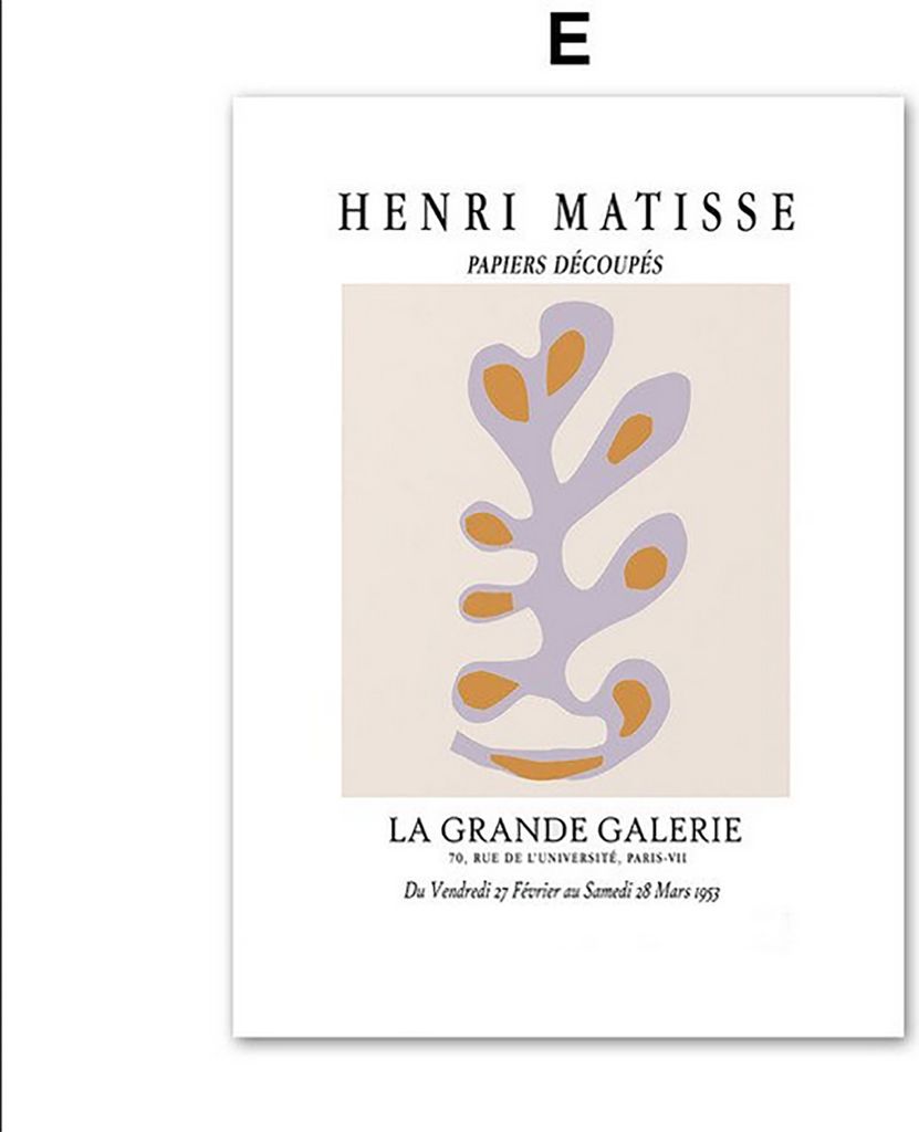 TPFLiving Kunstdruck LW-1701 (OHNE RAHMEN) Poster - Leinwand - Wandbild - Hochauflösender Giclée-Druck, langlebig und hochwertig - Henri Matisse ...