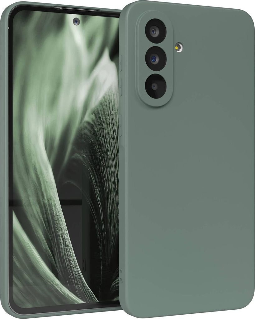 EAZY CASE - TPU Hülle für Samsung Galaxy A56, TPU Case stoßfeste Handyhülle, weiches Cover mit Kameraschutz, Silikonhülle in Grün
