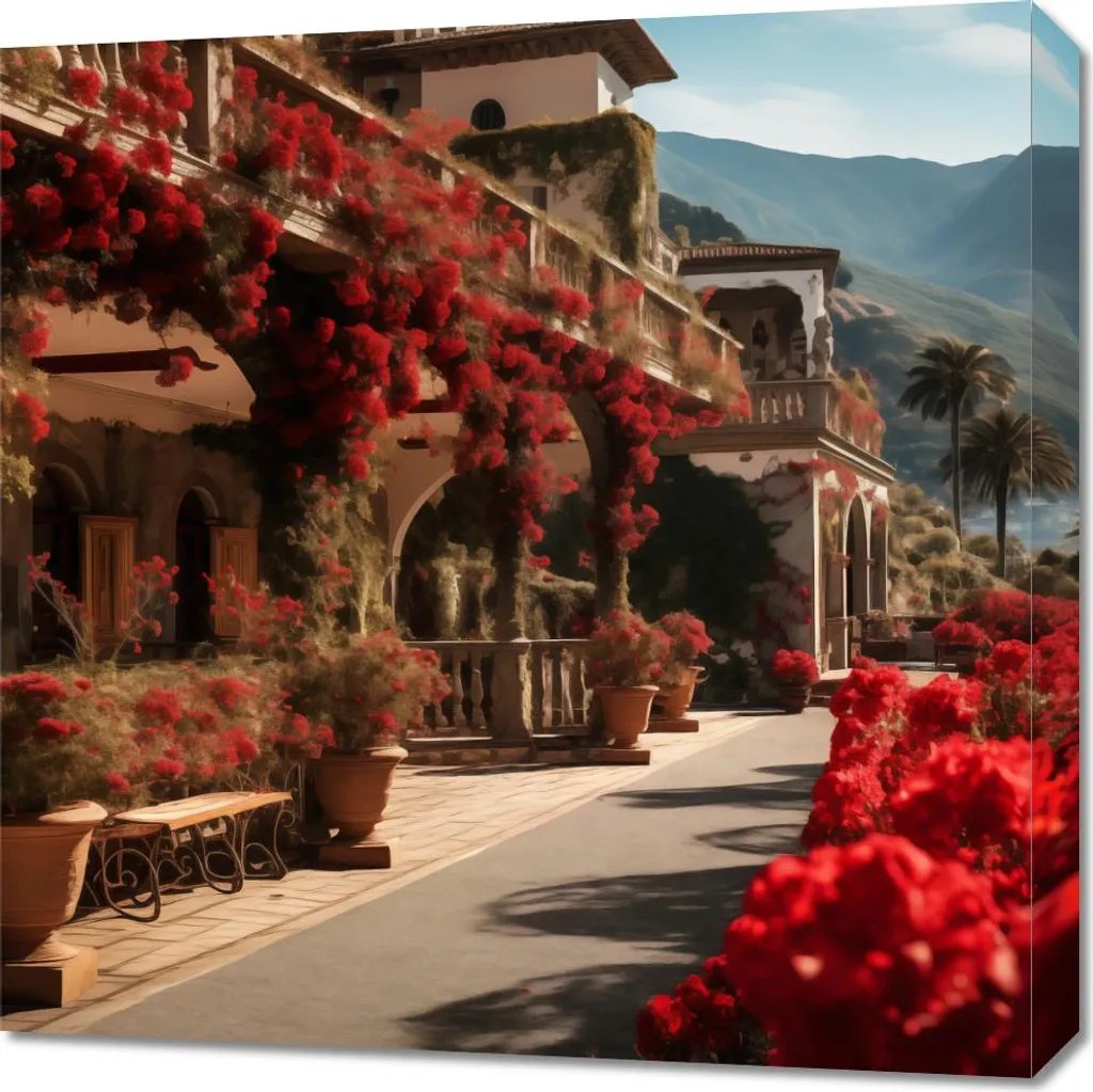 Offerta Quadro Idillio Rosso 60x60 cm - Pronto da Appendere Casa