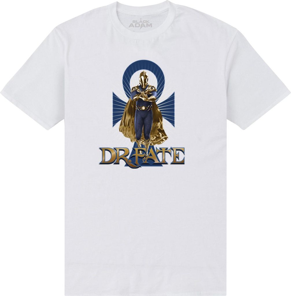 Black Adam - T-Shirt für Herren/Damen Uni PN929 (S) (Weiß)