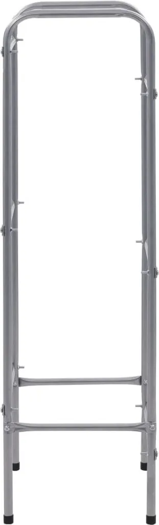 Support de rangement pour caisses de boisson en acier gris argenté - 4