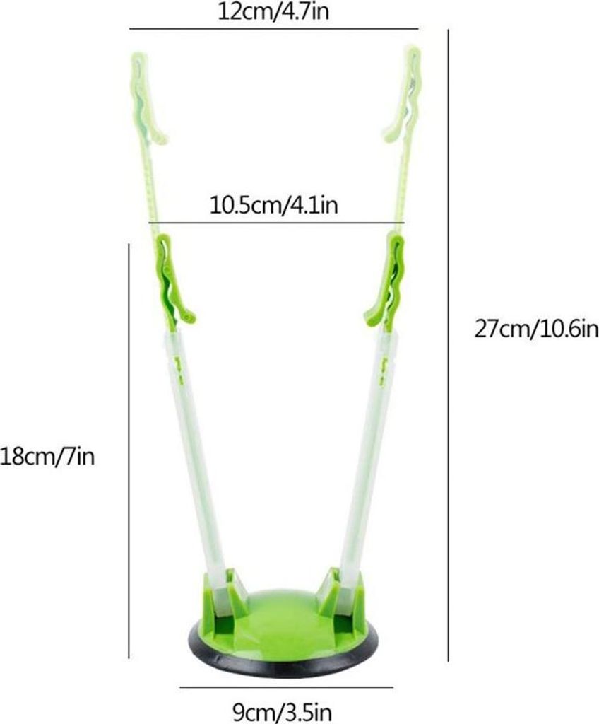 Baggy Rack Halter Kunststoff Lebensmittel Vorbereitung Tasche Halter Stand Lebensmittel Lagerung Taschen Clip