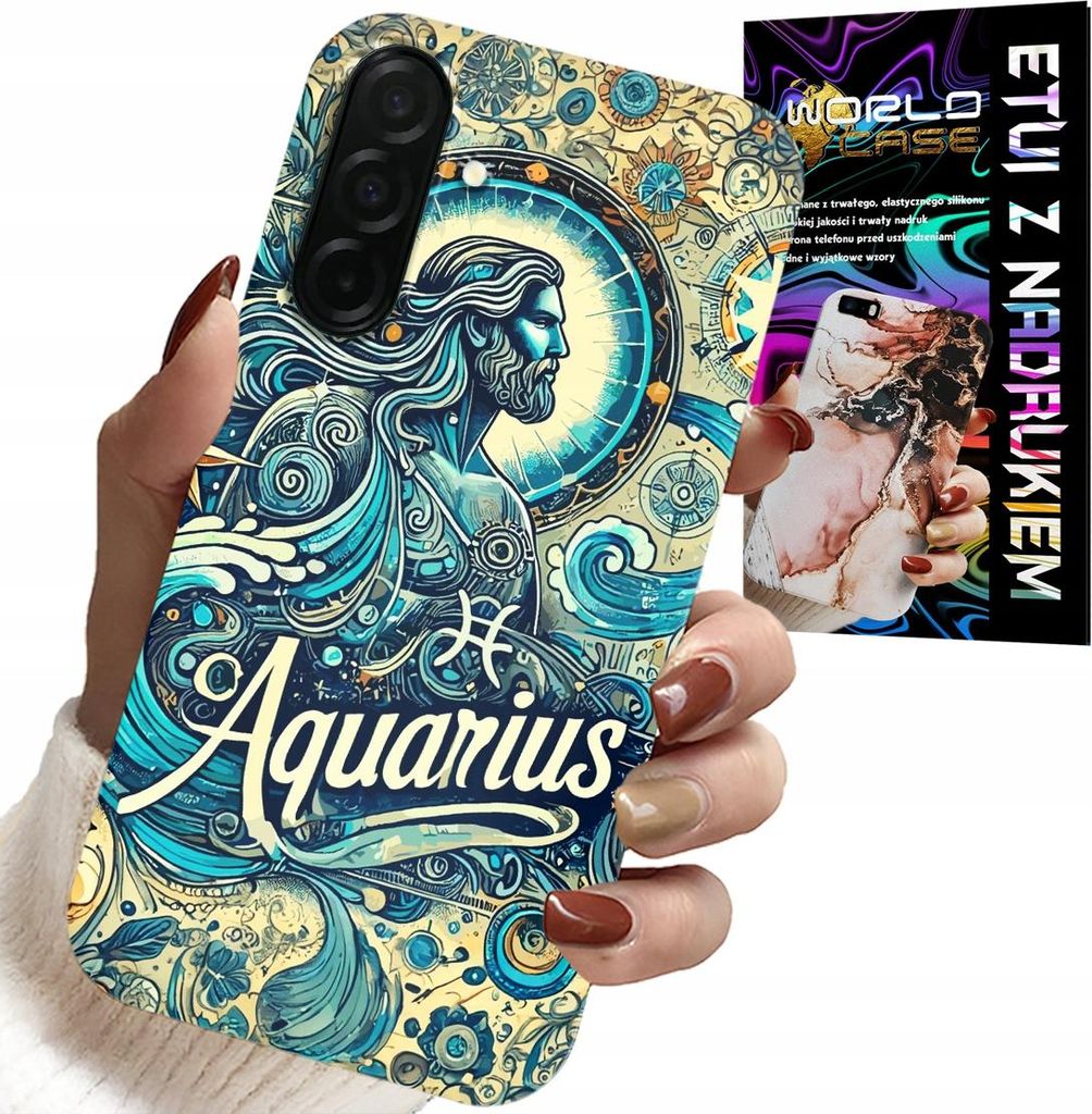 Etui Für Samsung Galaxy A36 5G - Sternzeichen, Wassermann, Astronomie Rückseite