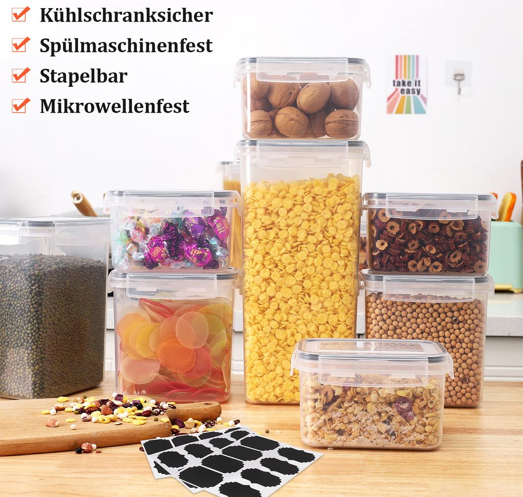 24er Set 2.8L 2.0L 1.4L 0.8L Vorratsdose, Vorratsbehälter Produktbild 3