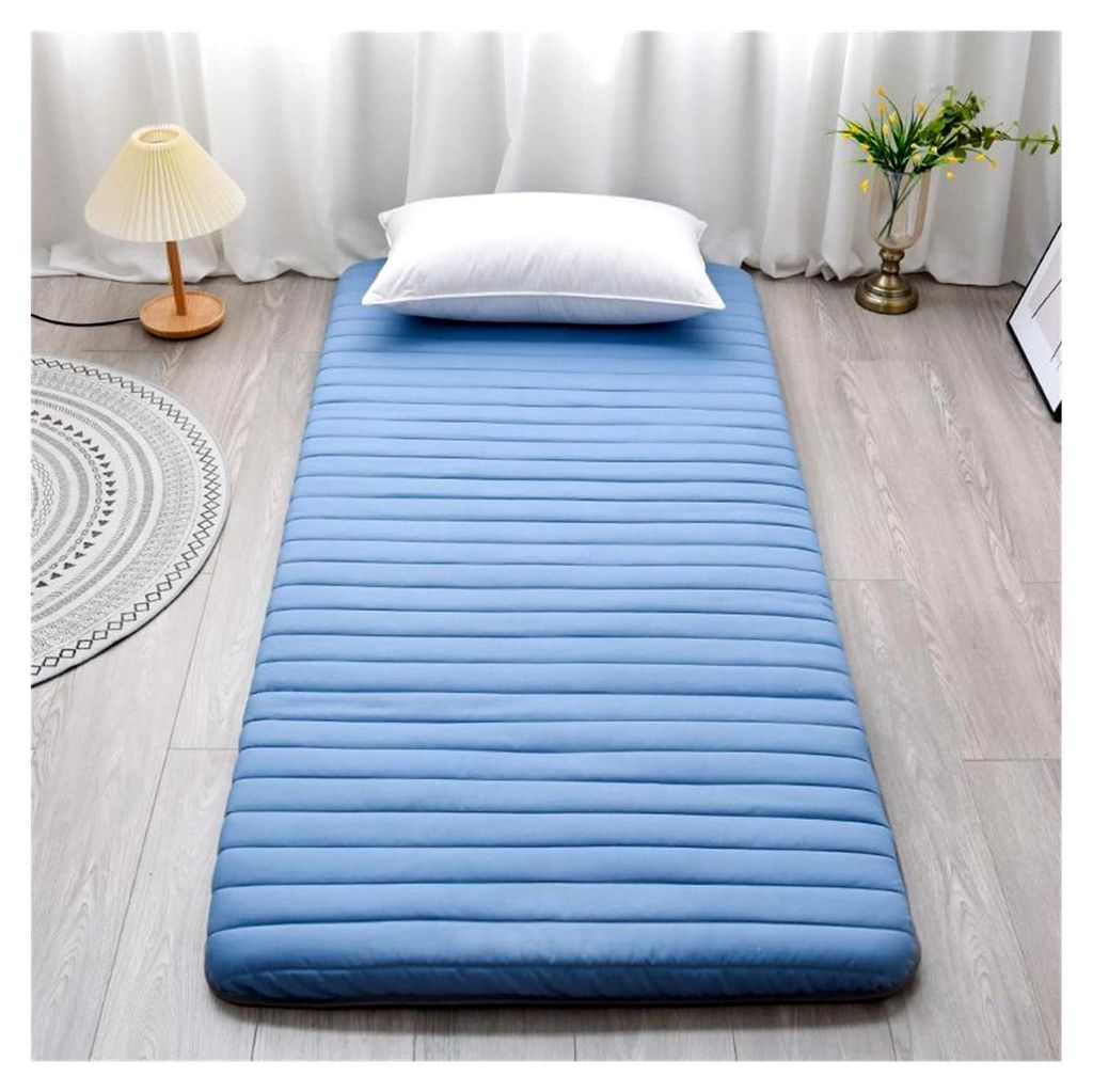 Faltbare Futon-Matratze, 5 cm, dicke japanische Bodenmatratze für Zuhause, Camping, Schlafsaal, Bodenliege, Kissen, Bettunterlage