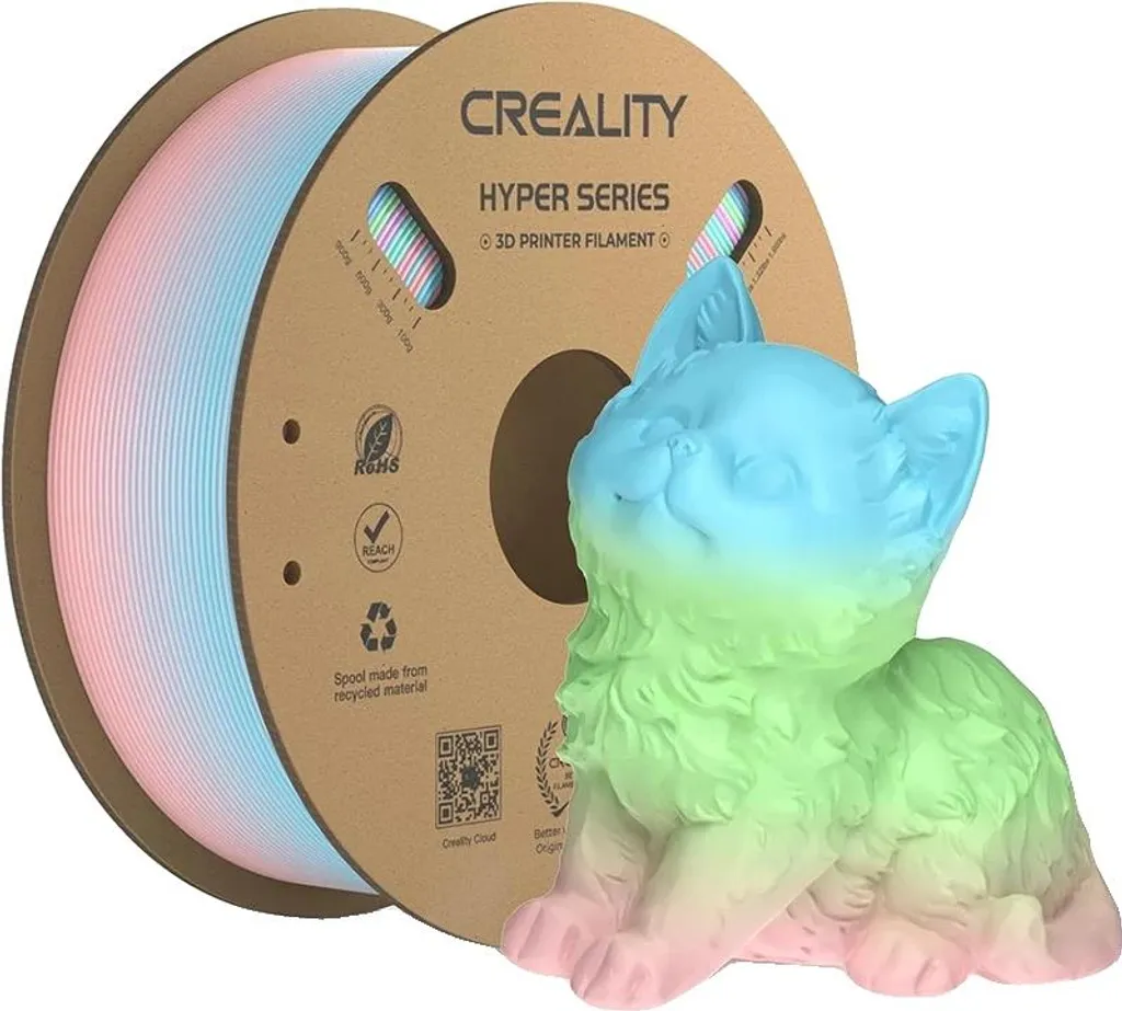 Filament PLA Arc-en-Ciel Dégradé Lac de Printemps pour Rendu Multicolore