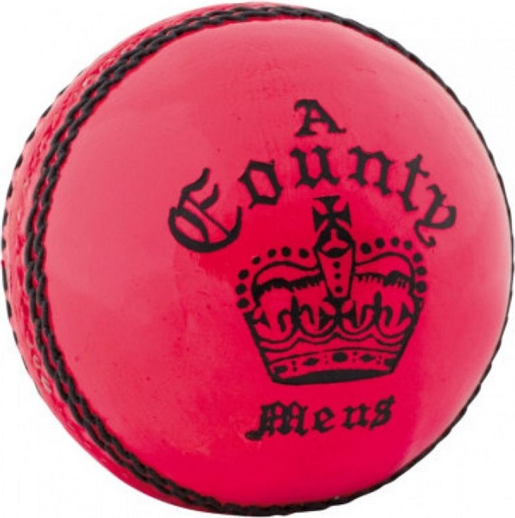 Readers - "County Crown" Leder Cricket Ball CS1368 (Einheitsgröße) (Pink)