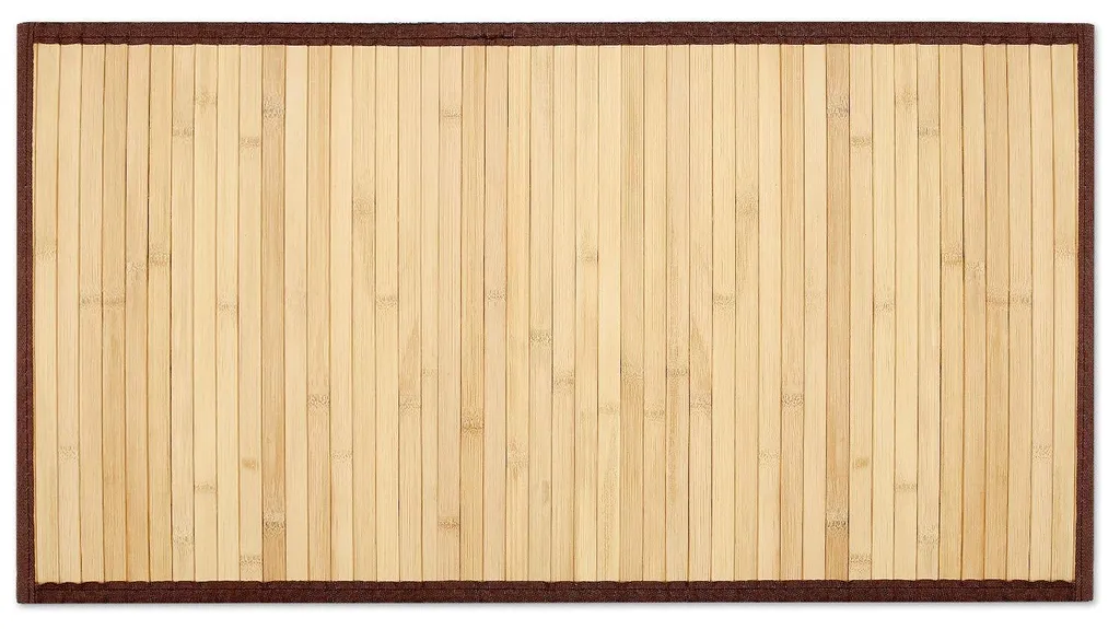Tapis de douche en bois de bambou pour une salle de bain style spa zen
