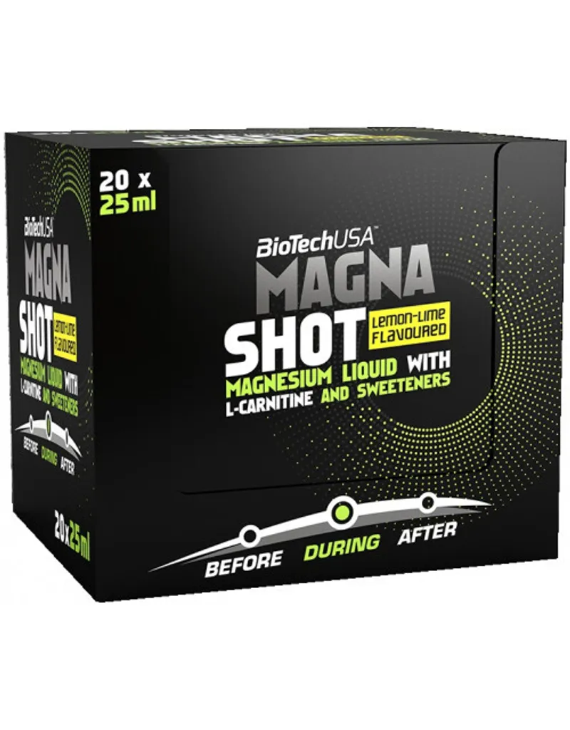 Complément Magnésium BioTech USA Magna Shot pour Sport et Récupération