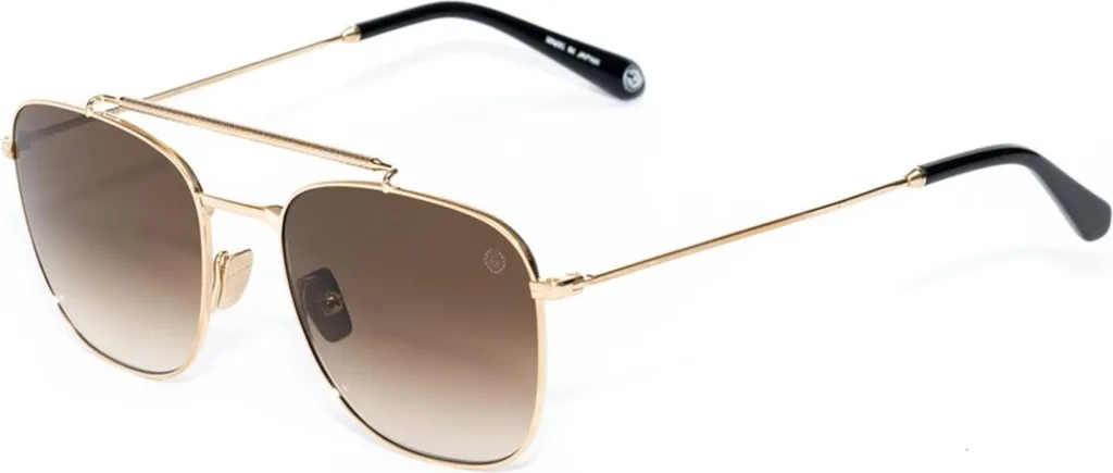 Lunettes de soleil Belstaff Beckford dorées - Monture Aviateur luxe