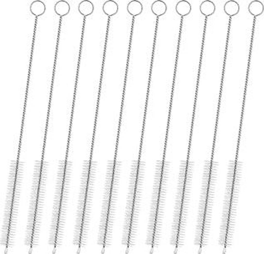 HOTUT Strohhalm Bürste,10 Stück Kleine Reinigungsbürste Set,Flaschenbürste Nylon Schlauchbürste,Reinigungsbürste Kaffeevollautomat,Pfeifenrei...
