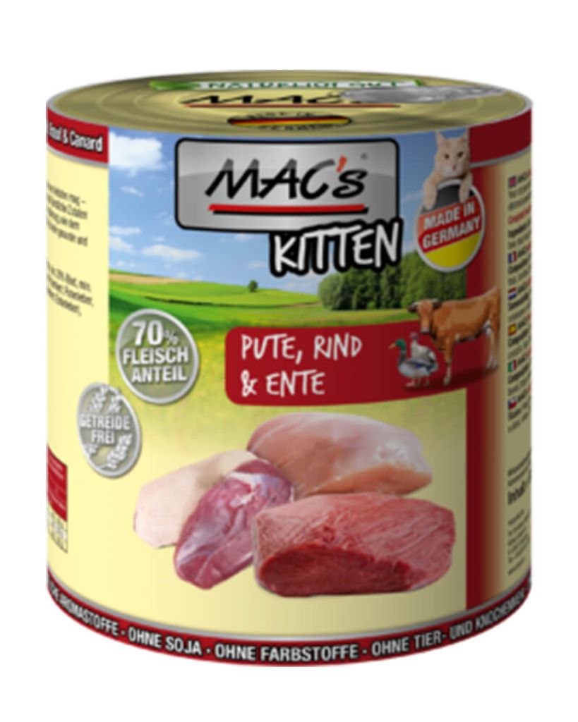 400g MAC's Kitten Pute, Rind & Ente