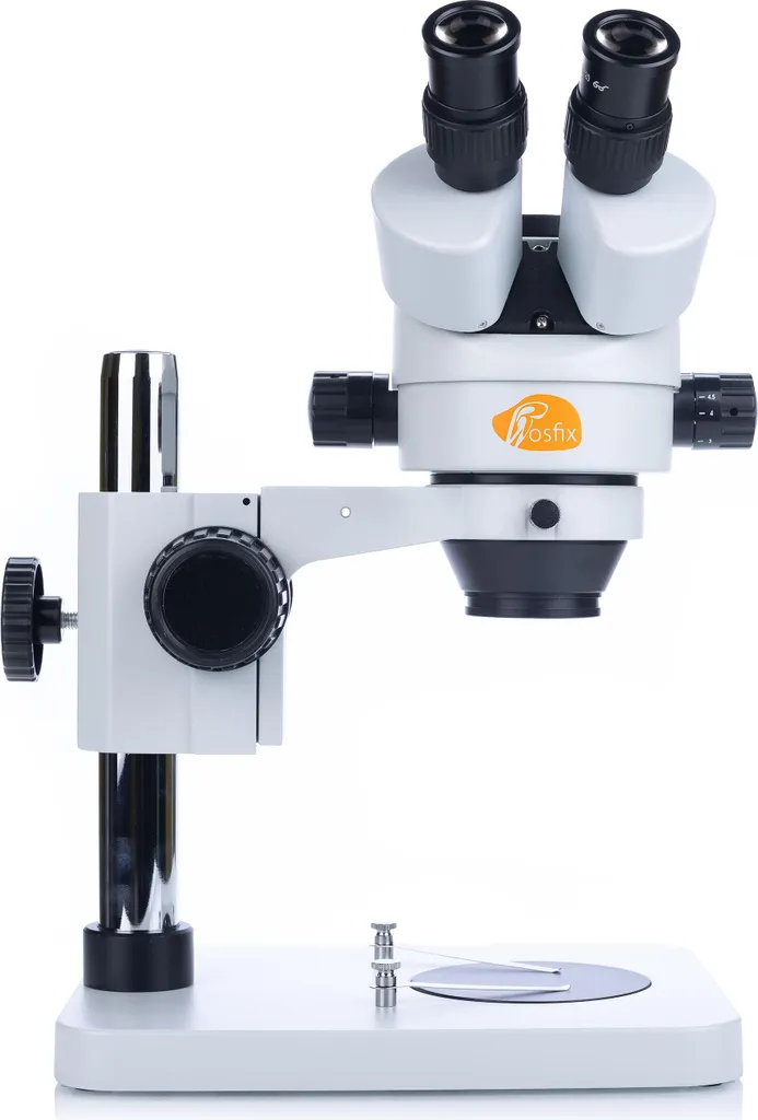 Microscope Trinoculaire Stéréoscopique Rosfix pour Électronique et Labo 7-45x - 16