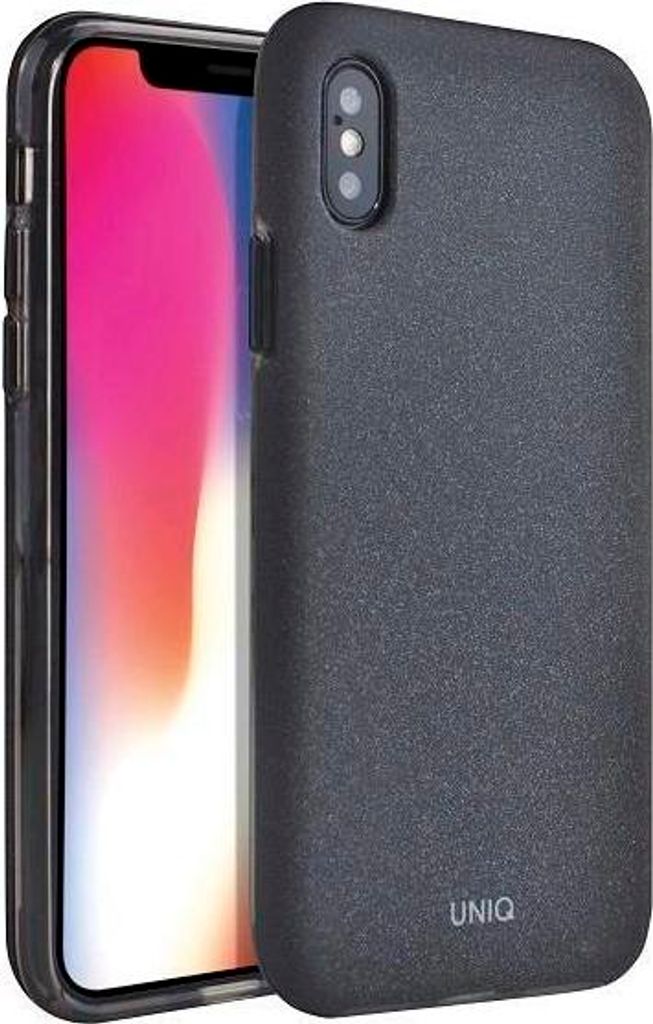 Uniq Lithos Hlle fr iPhone X/Xs Anthrazit, schwarz
