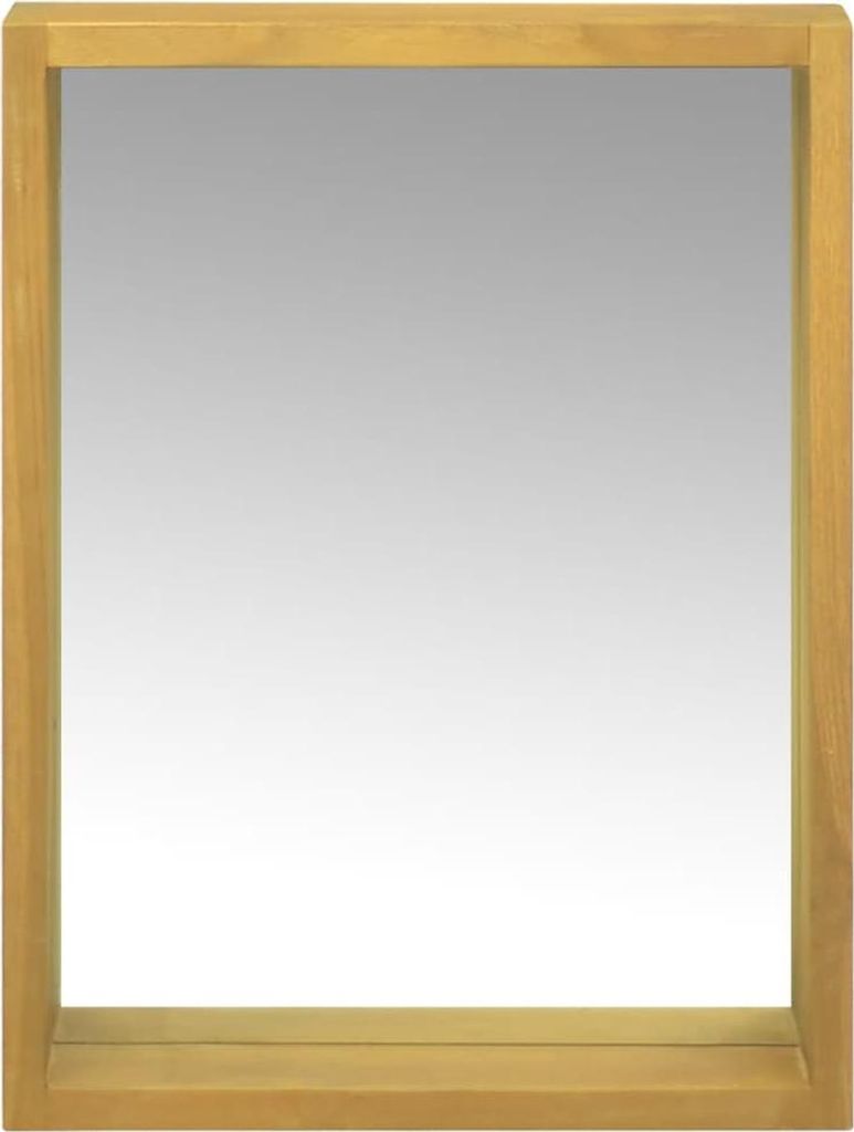 vidaXL Spiegelschrank 30x10x40 cm Massivholz Teak