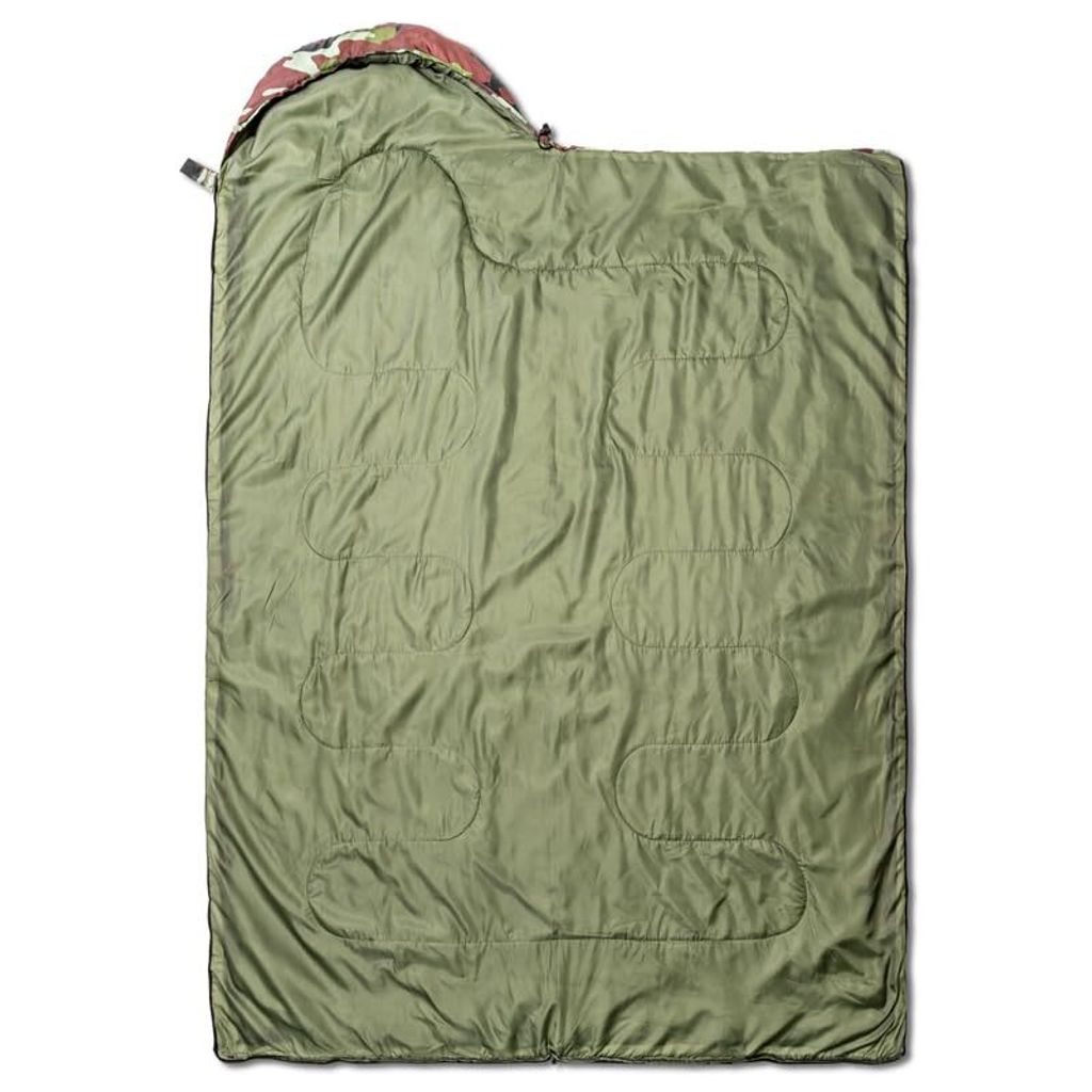 Schlafsack Camo Deckenschlafsack mit Kapuze Mumienschlafsack Outdoor Camping Reisen Wasserdichter Leichter Warm Sleeping Bag