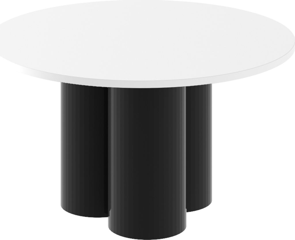 Design Couchtisch HRE-222 rund Hochglanz Wohnzimmer Tisch 80 x 50 cm