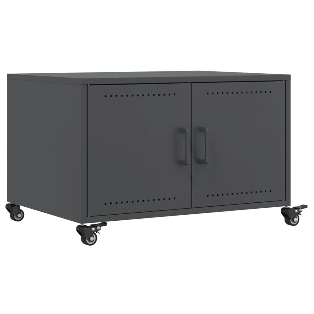 "2026 Aktion"Satztische/Couchtisch elegantes Design - Wohnzimmertisch - Anthrazit 68x50x43,5cm Stahl - Couchtische NeuMöbel529923