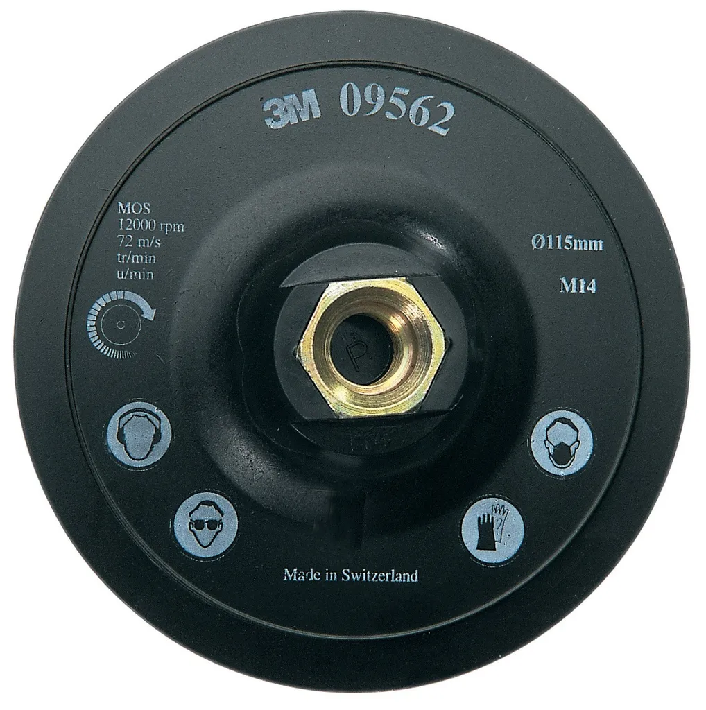 Supporto 3M DH-AC 125mm M14 per Dischi Scotch-Brite - Alta Efficienza