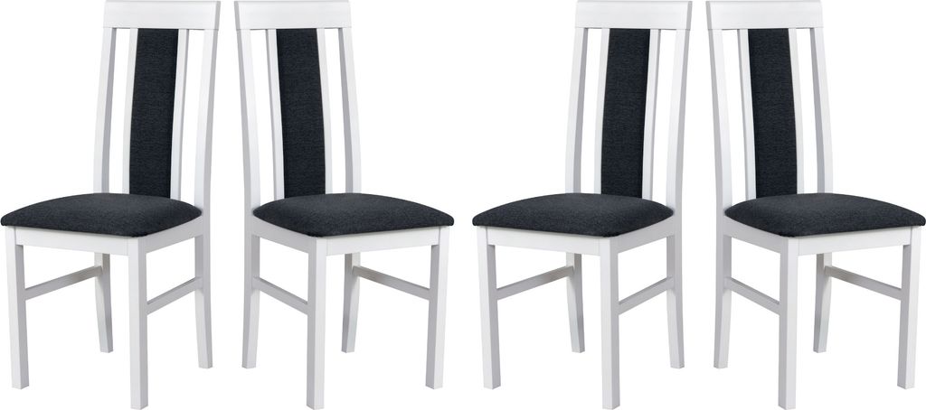 Chaise de salle à manger - Set 4x Nilo 2, blanc,Hygge 96 Image du produit 